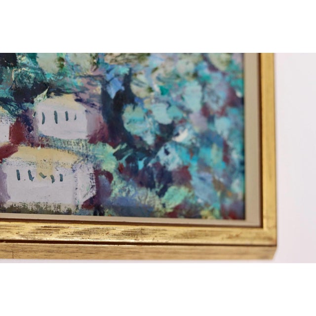 Bertil Wahlberg, Village, 1960s, Oil on Panel, Framed For Sale - Image 6 of 10