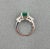 Early 21st Century 2.83 Ct Gia Certified Zambian Emerald & Diamond Ring Size 6.5 For Sale - Image 5 of 9