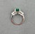 Early 21st Century 3.38 Ct Gia Certified Zambian Emerald & Diamond Ring Size 6.5 For Sale - Image 5 of 9
