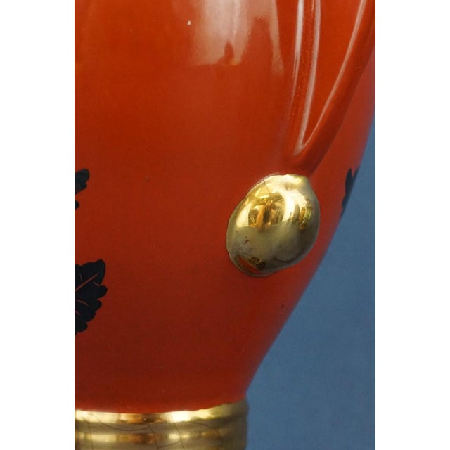 20th Century Futurist Two-Handled Ceramic Vase by Giuseppe Mazzotti of Mga, Italy, 1940s For Sale - Image 14 of 18