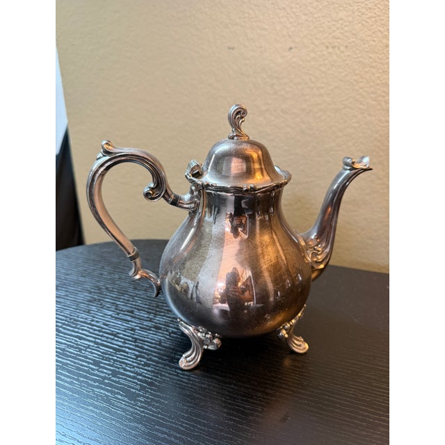 Metal Early 20th Century Webster Wilcox Silver-Plate Tea Service - Set of Four For Sale - Image 7 of 12