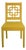 1960s Mustard Fretwork Desk Chair For Sale