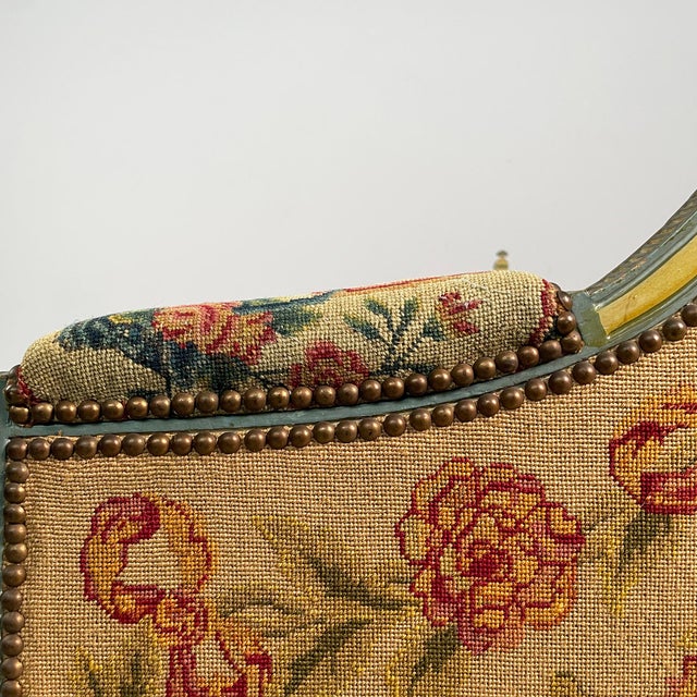 Italian Bench in Wood and Fabric, 1800s For Sale - Image 13 of 18
