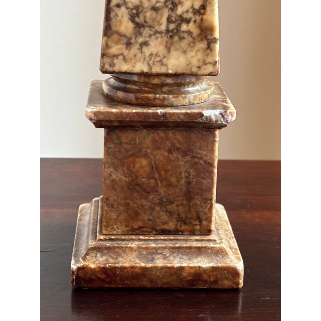 Italian Neoclassical Alabaster Obelisk For Sale - Image 16 of 18