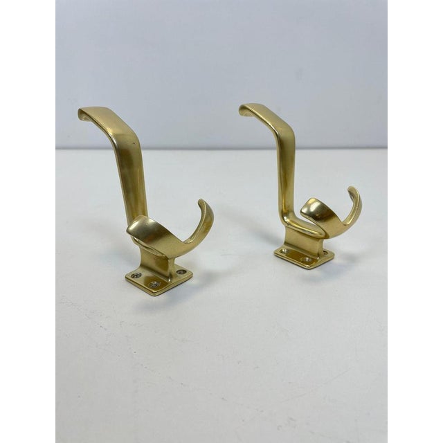 Black Mid-Century Asymmetric German Brass Kidney Wall Mirror, 1960s For Sale - Image 8 of 10