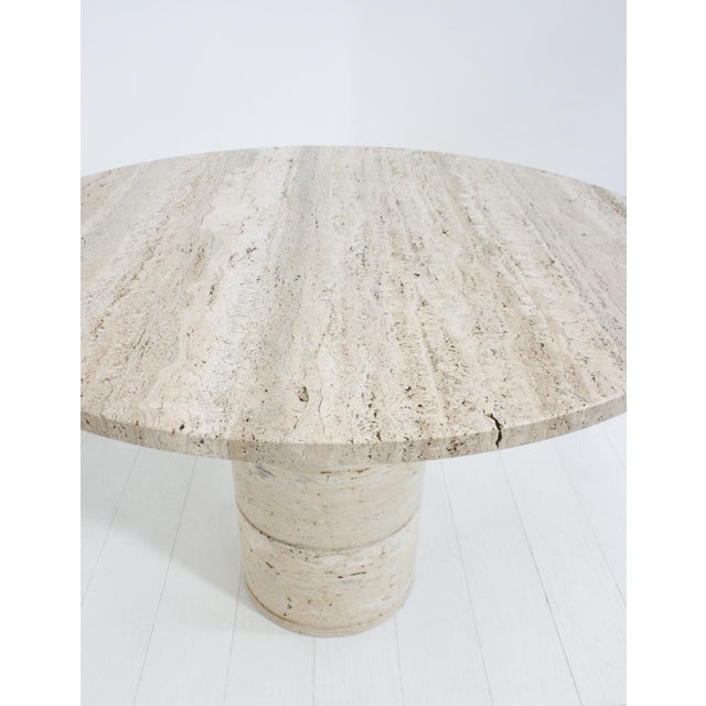 1970s Travertine Dining Table by Angelo Mangiarotti for Up & Up, 1970s For Sale - Image 5 of 10