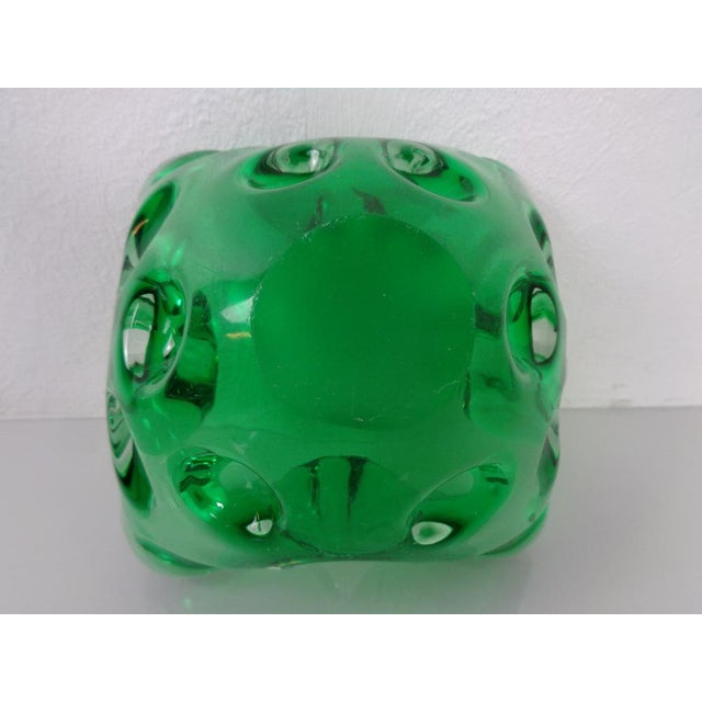 Green Sommerso Murano Glass Ashtray, Italy, 1960s For Sale - Image 17 of 18