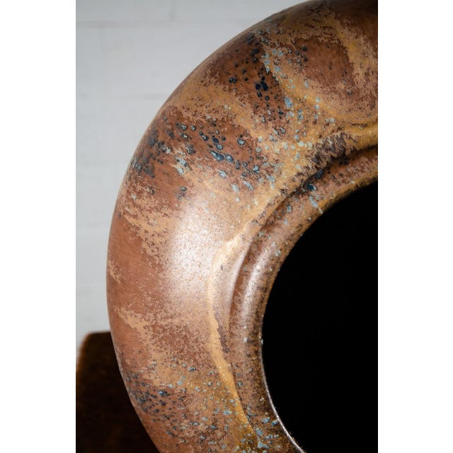 Mid Century Modern Art Pottery Vase Studio Ceramics Brown Tan Tall ...