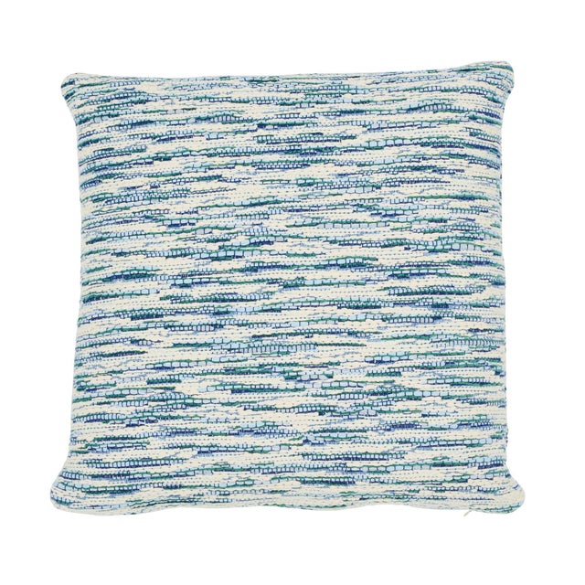 Not Yet Made - Made To Order Schumacher Walker 18" Pillow in Blues For Sale - Image 5 of 5