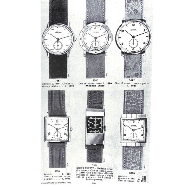 "Orologi Da Polso Wristwatches Rolex" 1993 Patrizzi, Osvaldo For Sale - Image 4 of 12