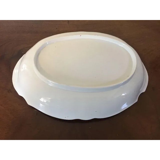 Antique Circa 1810 English Wedgwood Porcelain Dessert Dish with Puce Sepia Landscape by Cutts For Sale - Image 10 of 11