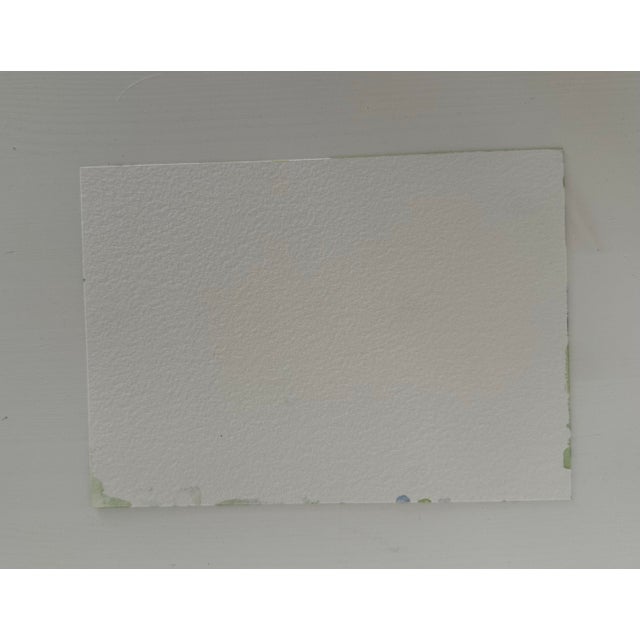 Farmhouse “Woodland Retreat” Original Watercolor Landscape by Nancy Smith For Sale - Image 3 of 3