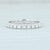 2020s New 0.51ctw Diamond Eternity Ring 18k White Gold Size 6 Wedding Stackable Band For Sale - Image 5 of 7