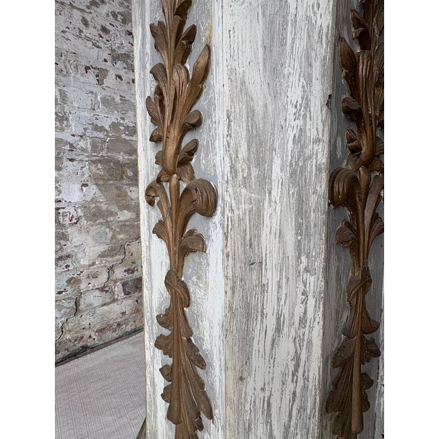 Wood Pair of Vintage Wood Pedestals For Sale - Image 7 of 14