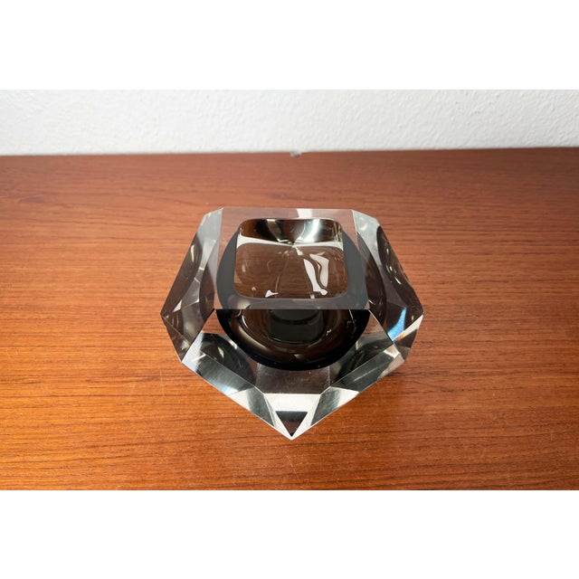 Vintage Italian Sommerso Murano Glass Bowl, 1970s For Sale - Image 16 of 18