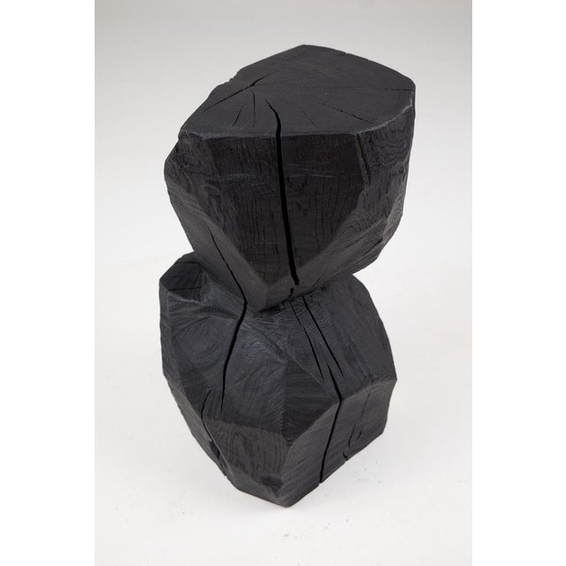 Rustic Sculptural Side Table by Logniture For Sale - Image 6 of 13