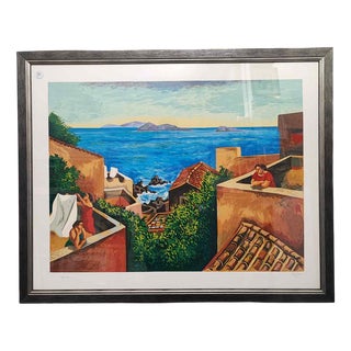 Coppiri, House by the Sea, Framed For Sale