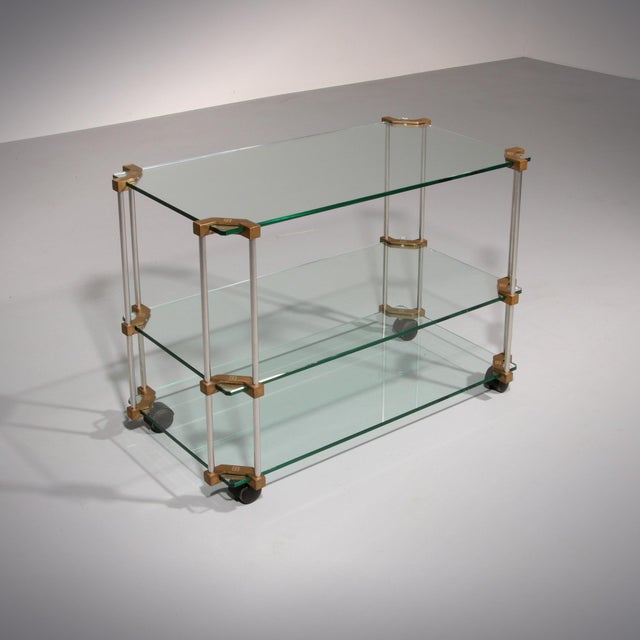 European Glass Apart Trolley by Peter Ghyczy, 1970s For Sale - Image 10 of 10