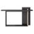 Geometrical Console in Black Oak and Light Travertine Detail by Ultramobili For Sale - Image 9 of 9