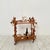 Mid-Century Bar Cart in Brown Burl, Plywood and Root Wood, 1960s For Sale - Image 10 of 14