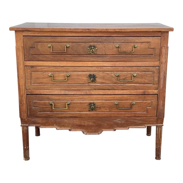 Mid 20th Century Vintage Wooden Chest For Sale