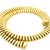 Gold Vintage Italian 14k Gold Tubogas Collar Necklace, Circa 1975 For Sale - Image 8 of 13