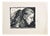 Albert Goltjakov, Meditation, 1960s, Monotype For Sale