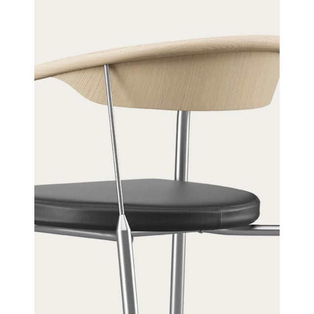 Black Chairman Chair in Oak with Upholstery in Black by Henrik Tengler for One Collection For Sale - Image 8 of 17