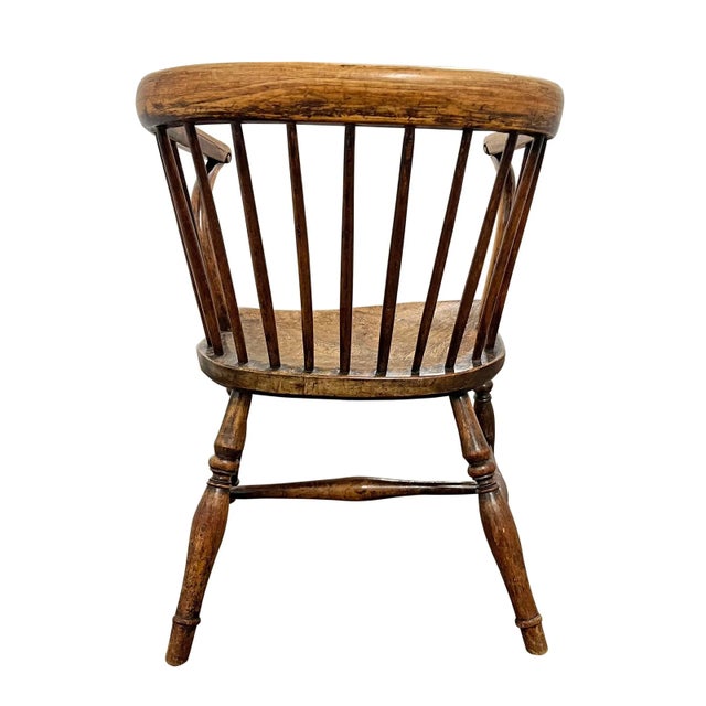 19th Century Low-Back Windsor Chair For Sale In Chicago - Image 6 of 12