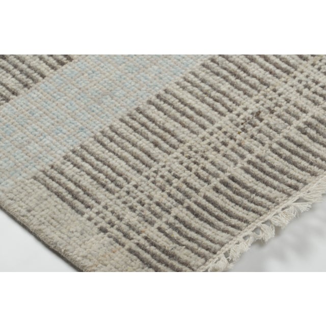 Rug & Kilim Contemporary Geometric Grid Wool Gift-Sized Rug by Rug & Kilim, India For Sale - Image 4 of 4
