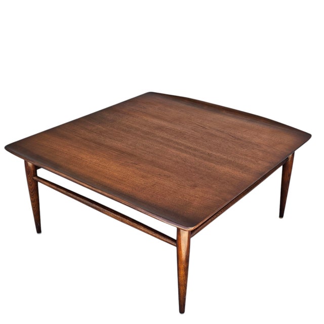 1970s Walnut Mid-Century Bassett Coffee Table For Sale - Image 11 of 12