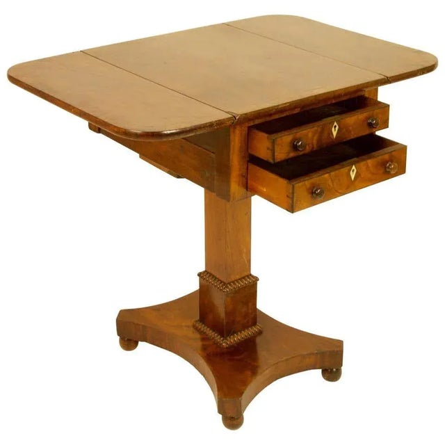 Small English Regency Pembroke Table, 1840s For Sale - Image 15 of 15