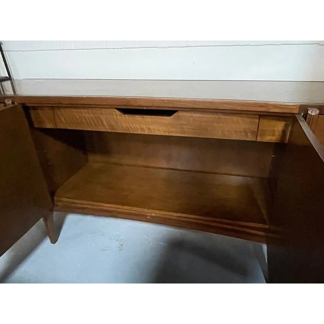 1980s Jonathan Charles Toulouse Sideboard 83" For Sale - Image 4 of 8