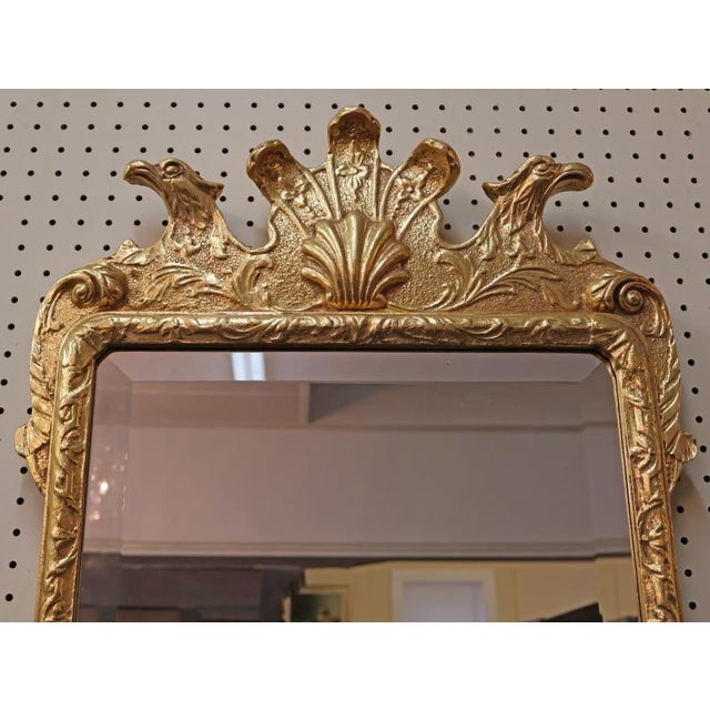 Friedman Brothers 1990s Friedman Brothers Gold Beveled Chippendale Style Colonial Williamsburg Mirror For Sale - Image 4 of 9