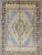 Textile Mid 20th Century Light Purple and Cream Vintage Turkish Oushak Rug With Medallion Design For Sale - Image 7 of 7