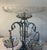 Vintage Silver Metal and Crystal Epergne For Sale - Image 9 of 12