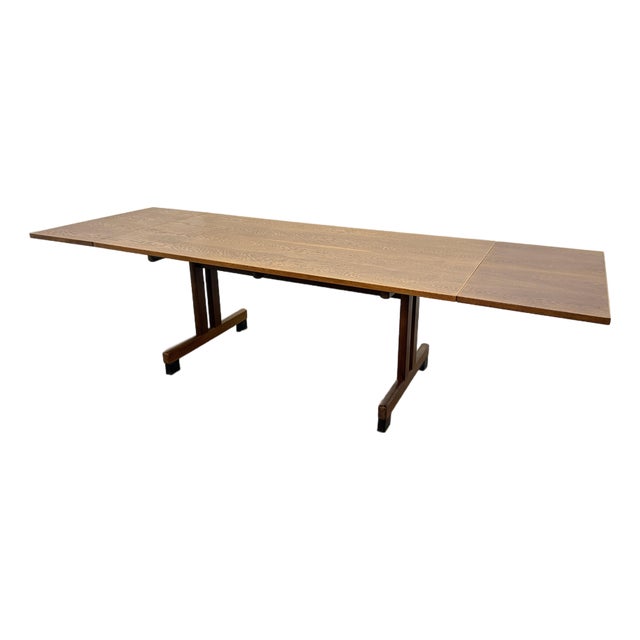 Mid Century Modern Oak Dining Table For Sale