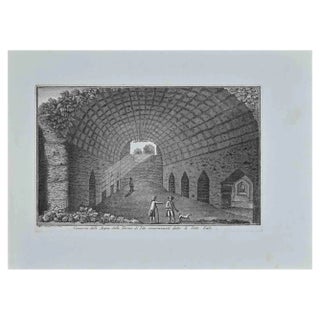 Giuseppe Vasi, Baths of Titus, Etching, Late 18th Century For Sale