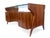 Mid-Century Wood and Brass Desk from Vittorio Dassi, Italy, 1950s For Sale - Image 4 of 9