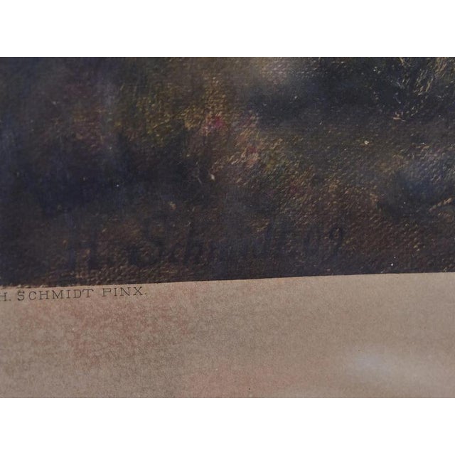 H. Schmidt, Mittag in Der Heide, Heliogravure under Glass, Framed For Sale - Image 12 of 12