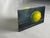Vintage Traditional Dutch Sill Life ‘Lemon’ Small Original Oil Painting in Ink Blue, Yellow, Dark Green For Sale - Image 4 of 11