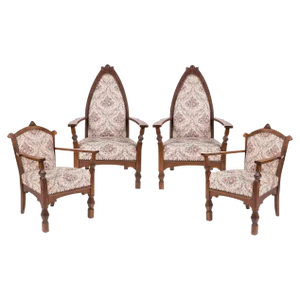 Art Nouveau Seating Ensemble by Ede Toroczkai Wigand, 1910s, Set of 4