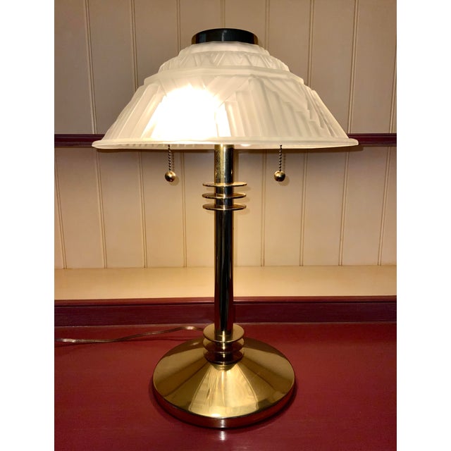 Art Deco Vintage French Art Deco Table Lamp For Sale - Image 3 of 12