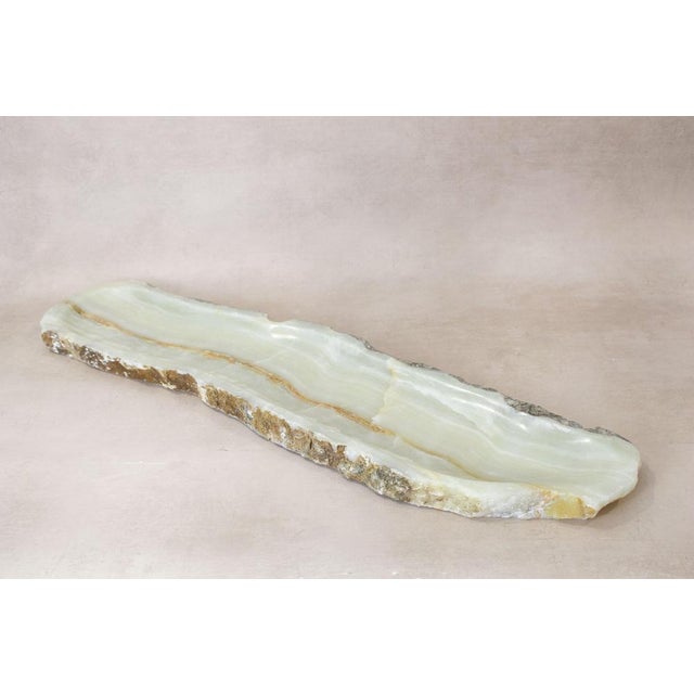 Boho Chic Premium Onyx Tray with Raw Edge For Sale - Image 3 of 6