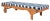 Newport Chaise Lounge Chair with Side Table, Natural/Blue Stripe Cushion For Sale - Image 4 of 10