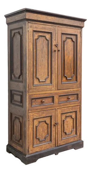 20th Century Rustic Armoire in Pine