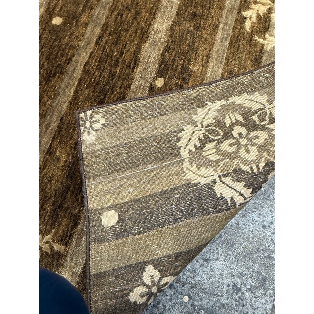 2010s 7ft 8in X 9ft 6in Qing Collection Hand-Knotted Rug For Sale - Image 5 of 12