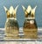 Vintage Polished Brass Pineapple Bookends - Set of 2 For Sale In West Palm - Image 6 of 12
