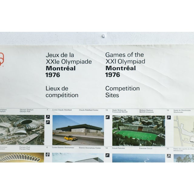1976 Montreal Olympic Poster - Competition Sites - Cojo For Sale - Image 4 of 6