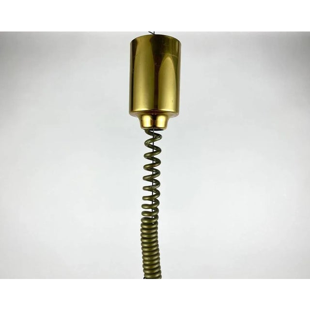 1980s Large German Suspended Glass Disk Ceiling Lamp, 1980s For Sale - Image 5 of 6